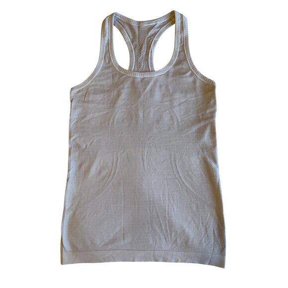 Lululemon Tops - Lululemon Run With Heat Classic Gray Athletic Gym U Neck Work Out Tank Size 4